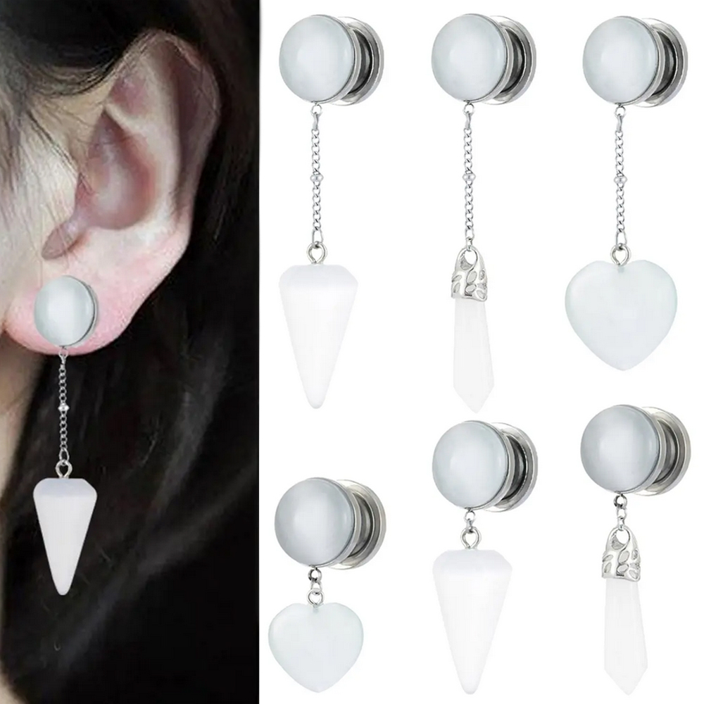 Body Jewelry Types - 2 adet Çok Tip Damla Dangle