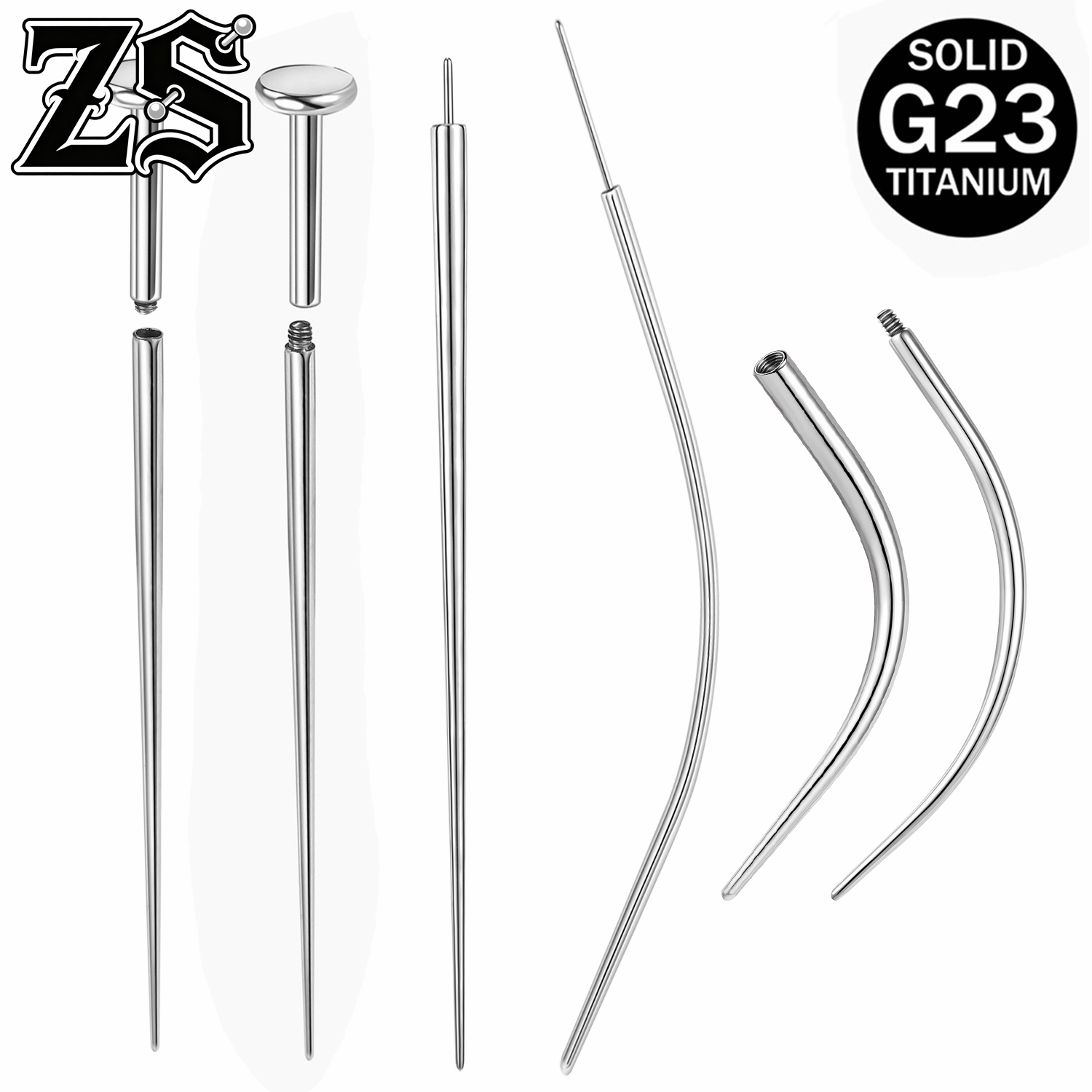 Zs Body Jewelry - ZS ASTM F136 Titanyum Çelik 1-10