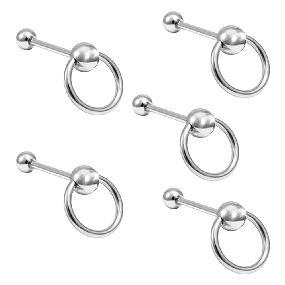 Tongue Barbell Straight - Toplu 14g 1.6mm Cerrahi Çelik Kapı