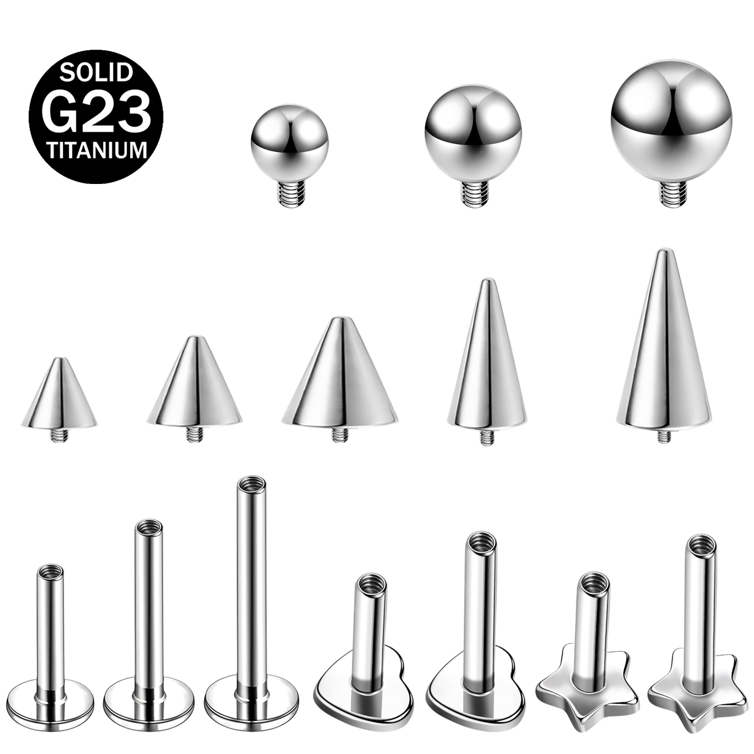 Zs Body Jewelry - ZS 1 adet yıldız kalp başak