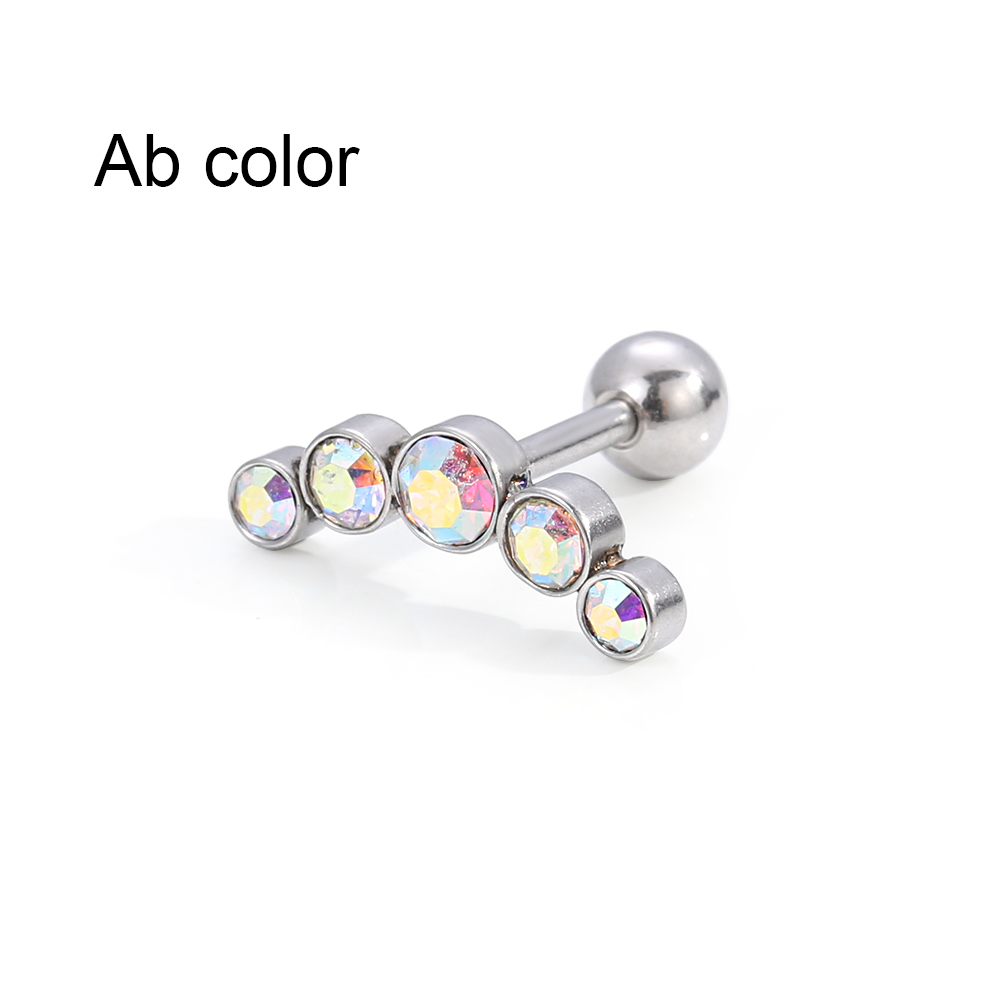 Body Jewelry Earrings - 1 adet moda 16G kristal mücevher