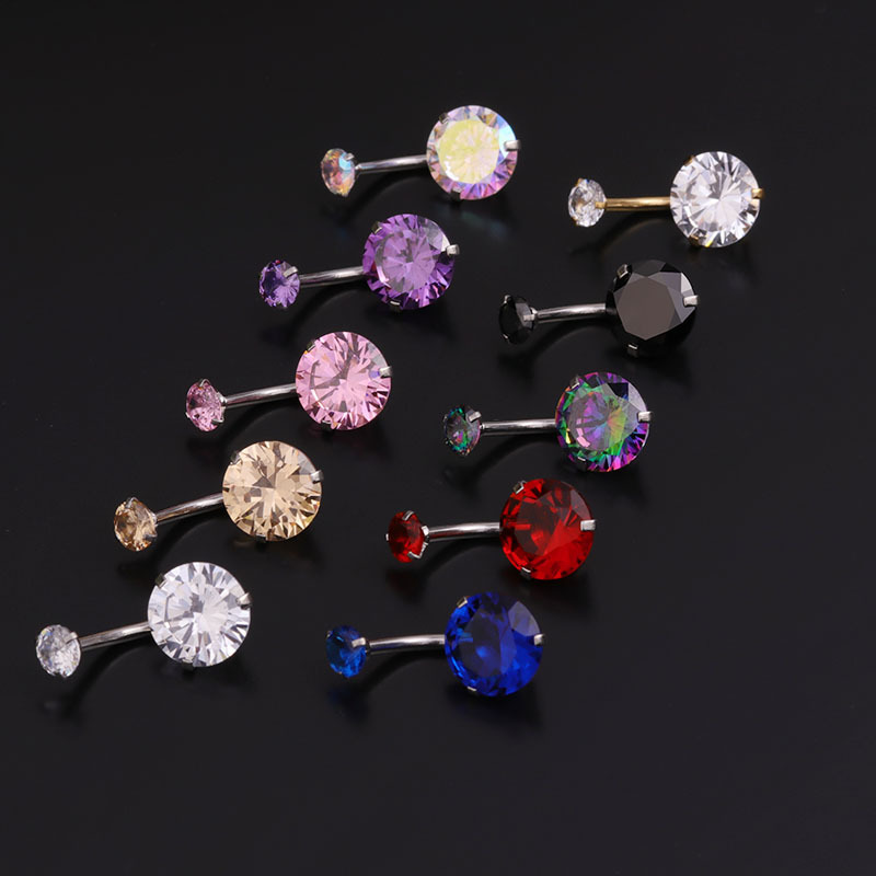Body Jewelry For Sensitive Skin - 14G Göbek Deliği Halkaları Cerrahi Paslanmaz
