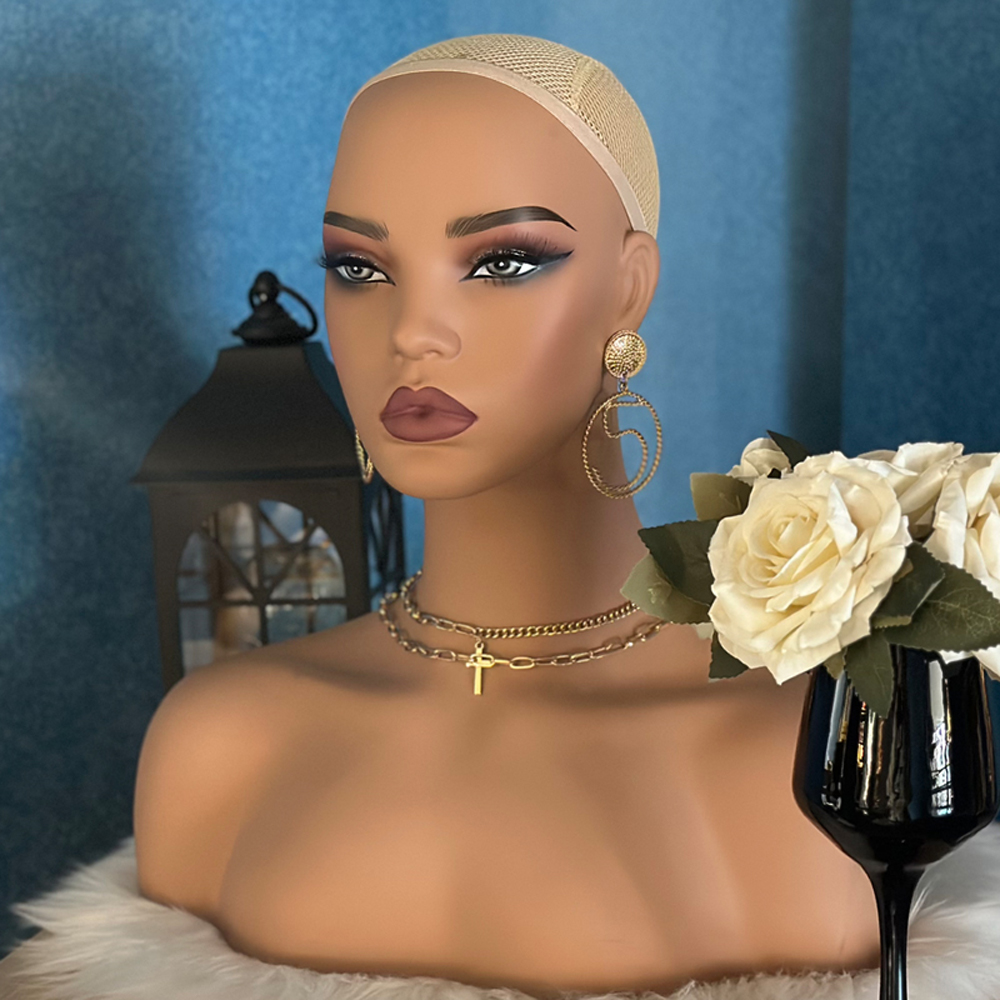 Body Jewelry Europe - Yajukai Avrupa Gerçekçi Manken Kafası Omuzlu