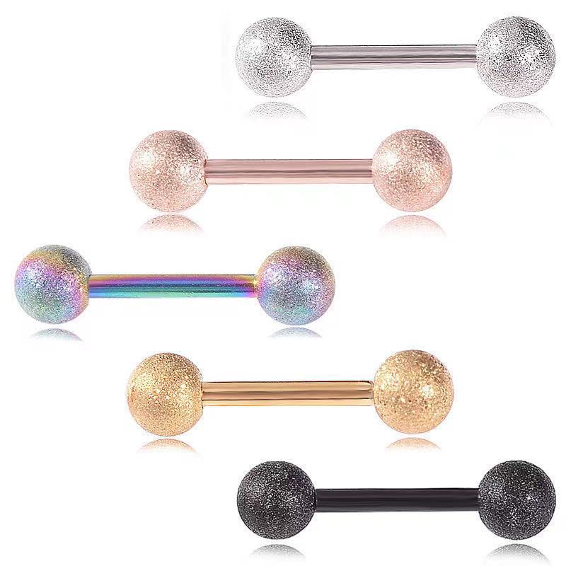 Tongue Barbell Straight - 14G Cerrahi Çelik Düz Barbell İçten