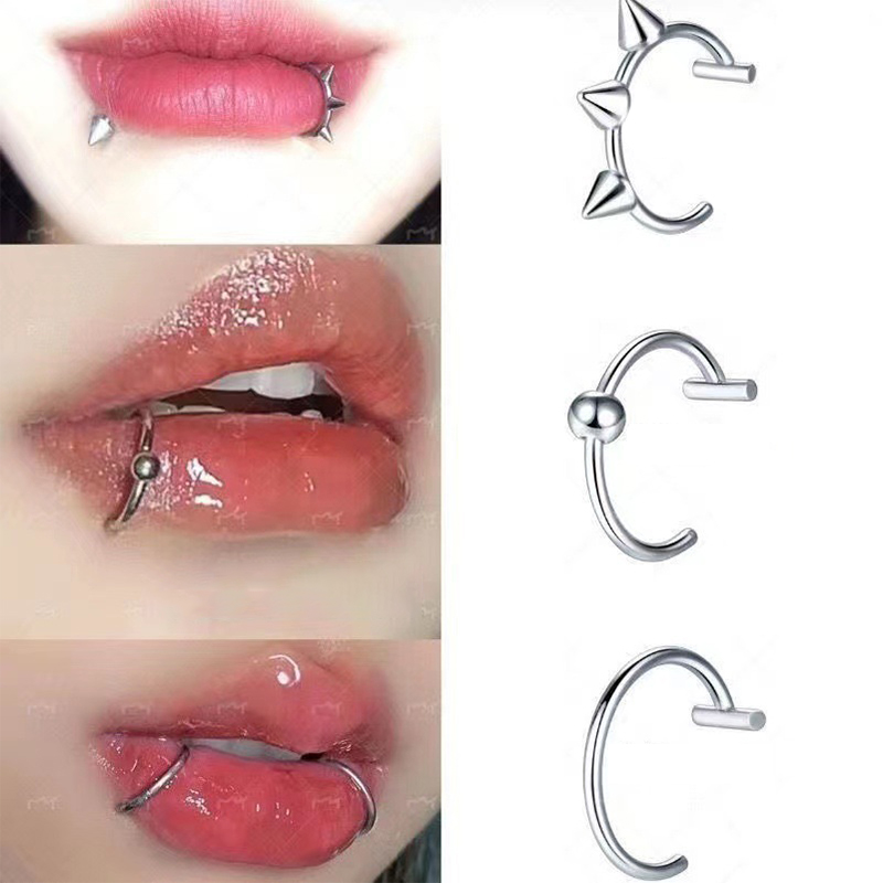 Body Jewelry Earrings - 1 Adet Paslanmaz Çelik Sahte Burun