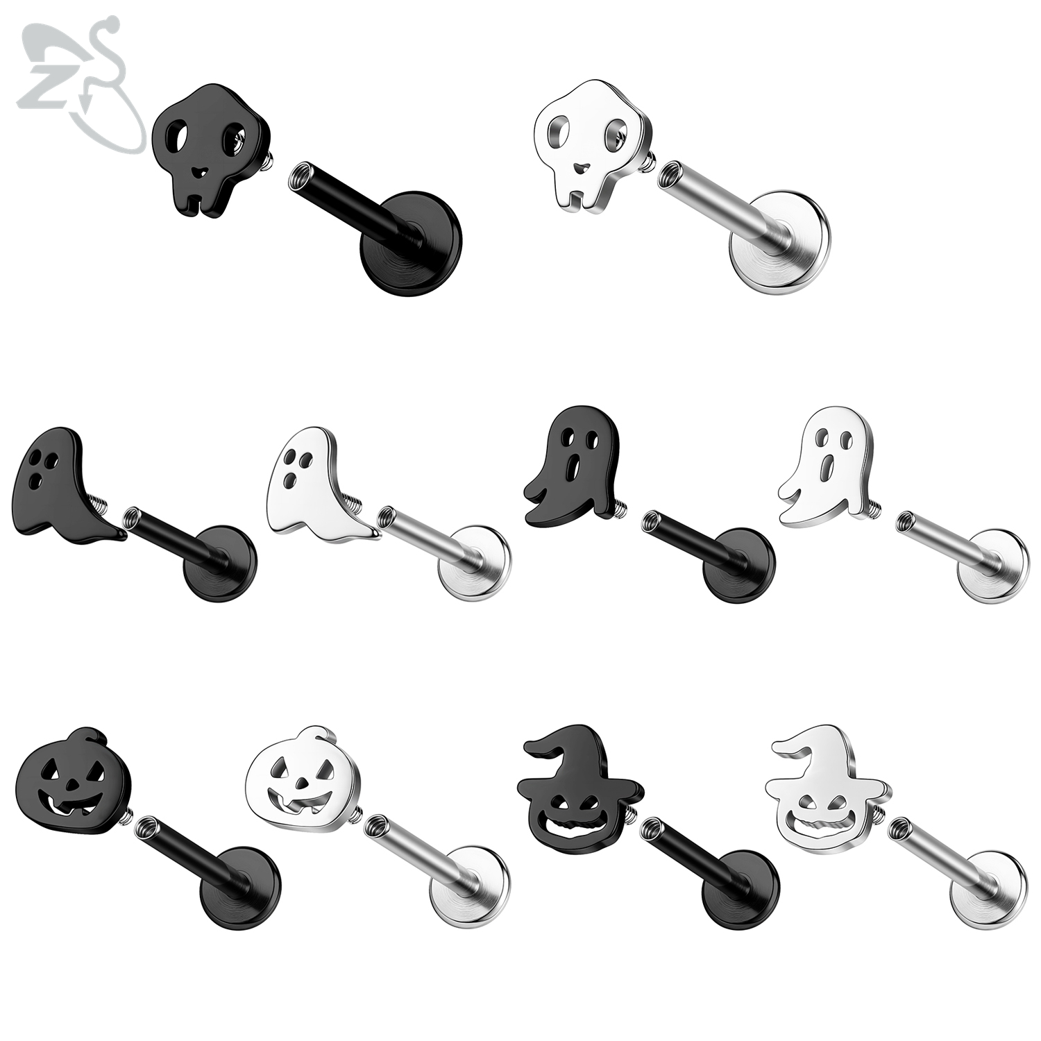 Zs Body Jewelry - ZS 1 parça paslanmaz çelik Labret
