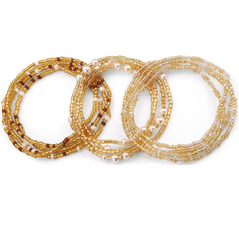 Body Jewelry - Kadınlar için bel boncukları, elastik zincirli