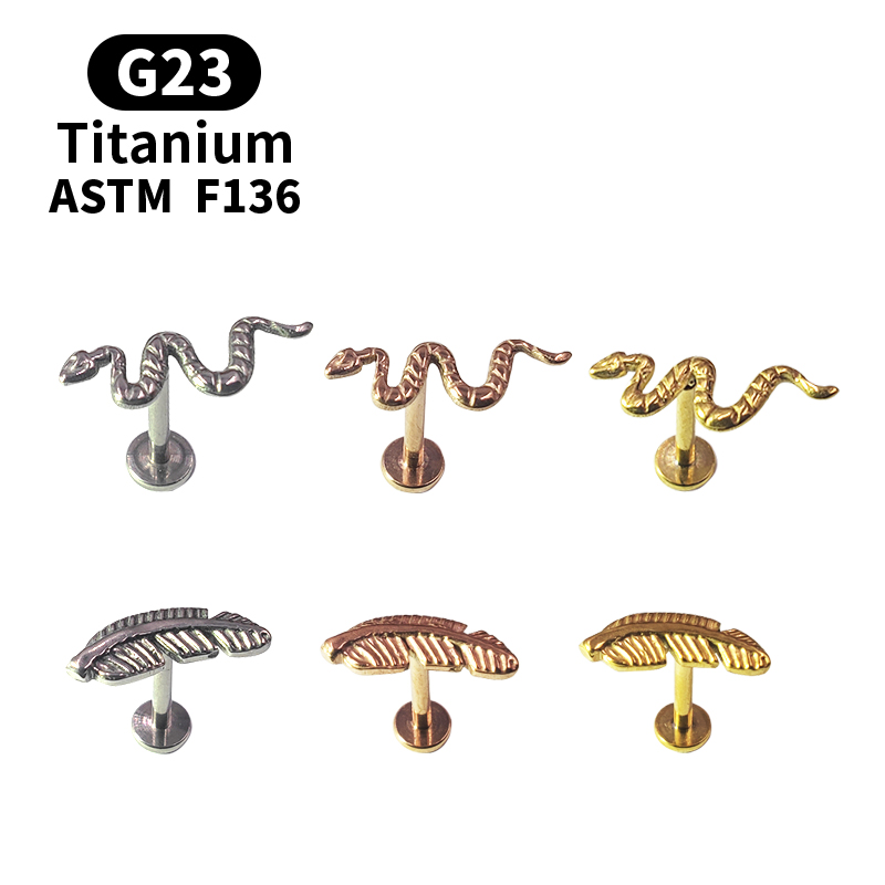 Body Jewelry Labret - Titanyum G23 Labret Tragus dudak halkaları
