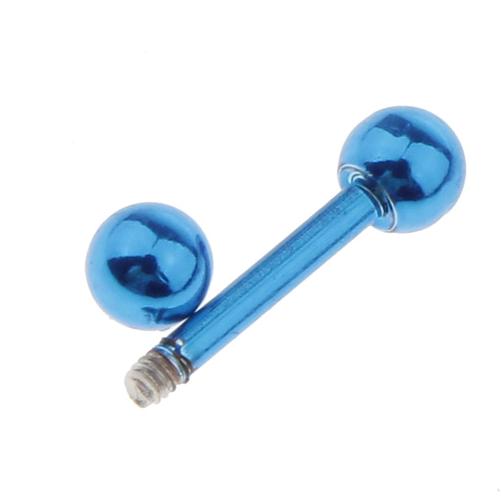 Tongue Barbell Straight - Barbell Piercingleri 16g Paslanmaz Çelik Dudak