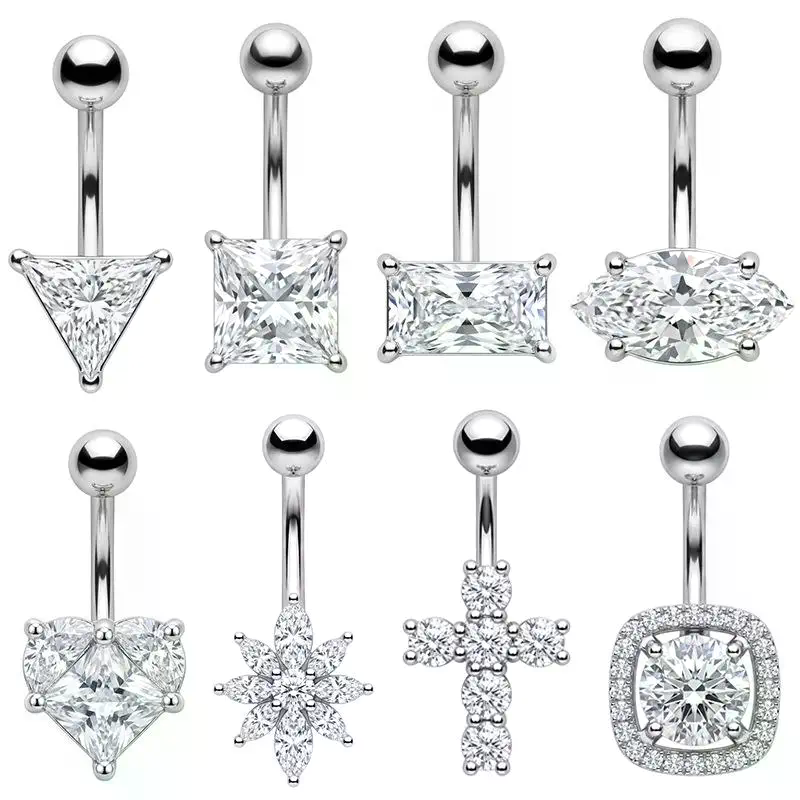 Paslanmaz Çelik Göbek Halkası, - Body Jewelry Types incelemesi ve fiyatı