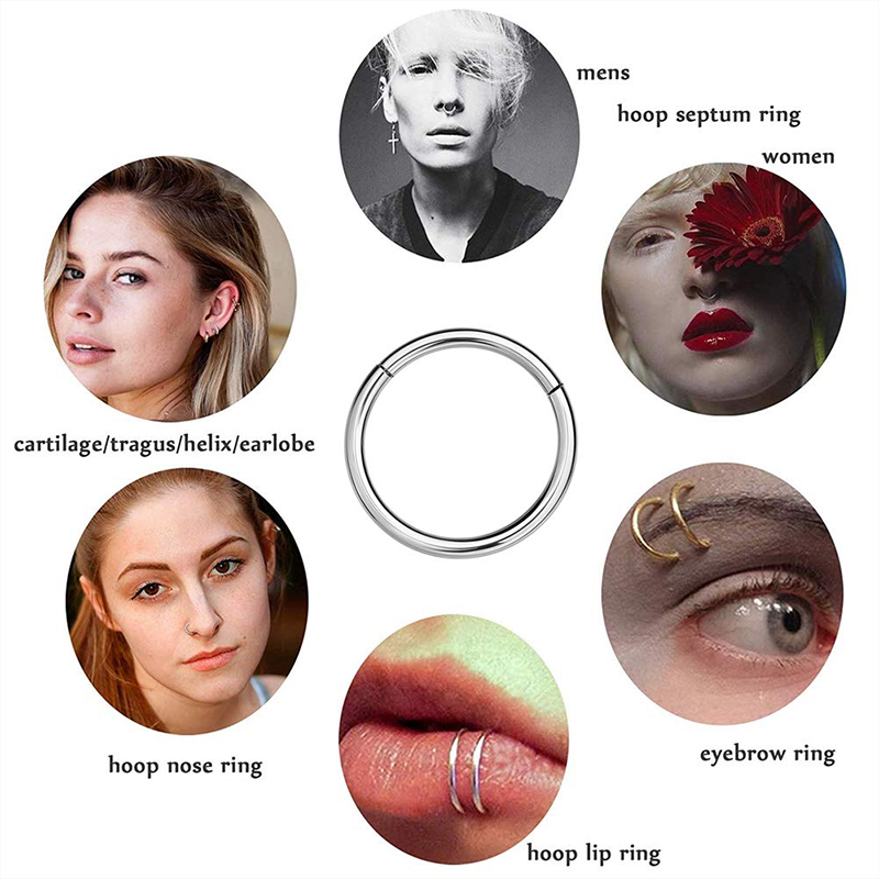 16G 316L Cerrahi Çelik Menteşe - Body Jewelry Earrings incelemesi ve fiyatı
