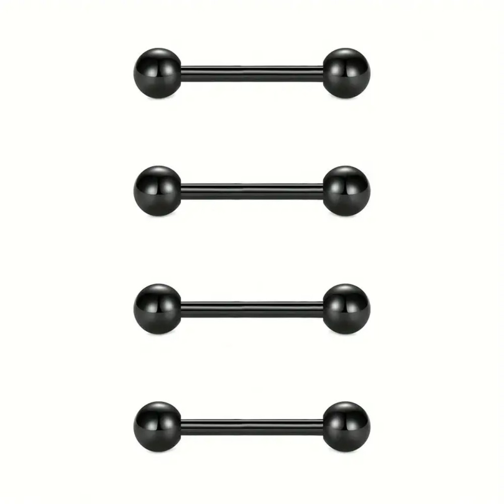 4 Set Paslanmaz Çelik Meme Ucu - Tongue Barbell Straight incelemesi ve fiyatı
