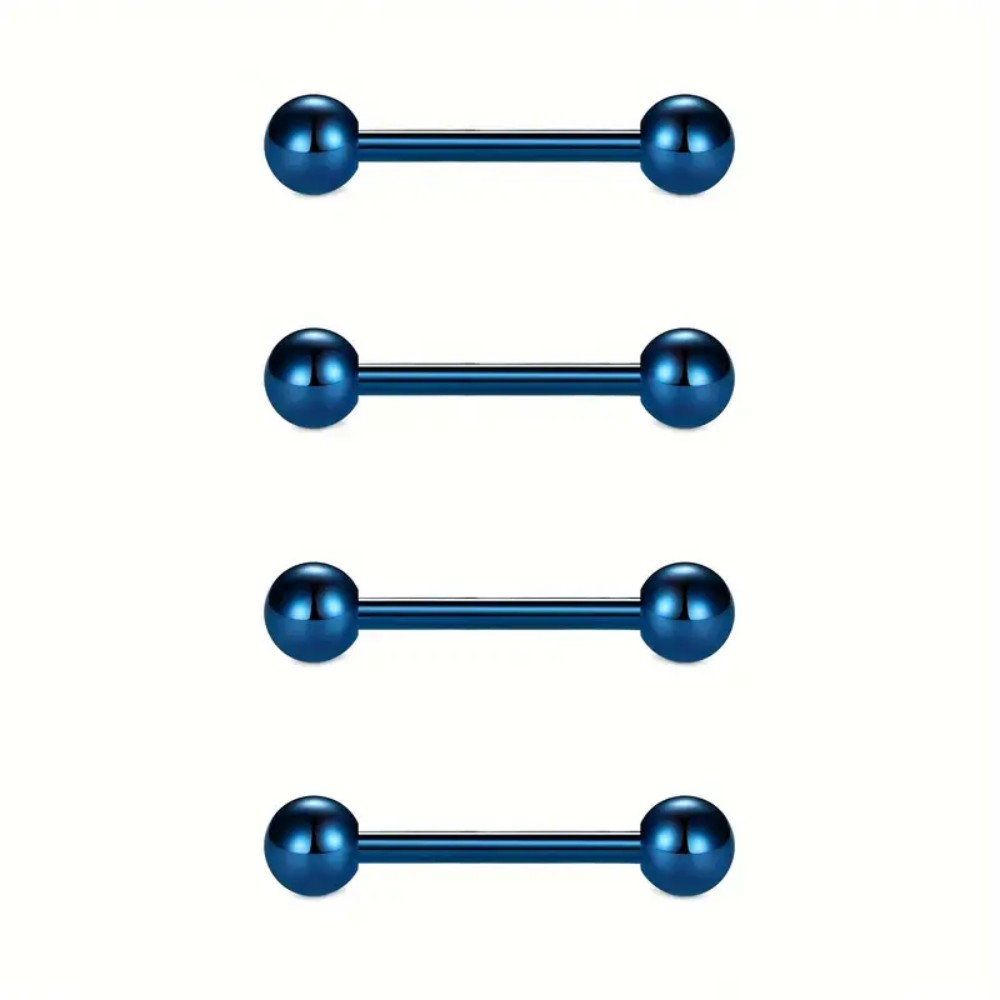 4 Set Paslanmaz Çelik Meme Ucu - Tongue Barbell Straight incelemesi ve fiyatı