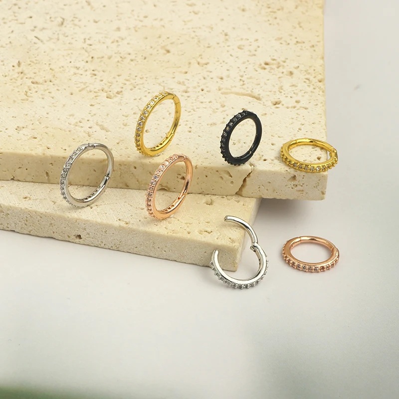 16G Şeffaf CZ Burun Halkası 31 - Body Jewelry Earrings incelemesi ve fiyatı