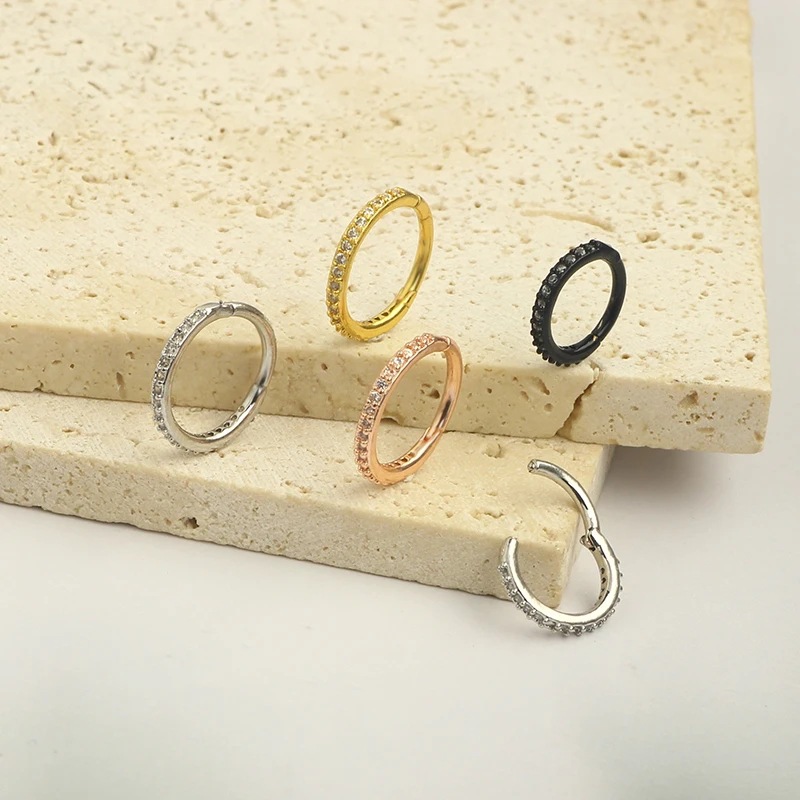 16G Şeffaf CZ Burun Halkası 31 - Body Jewelry Earrings incelemesi ve fiyatı