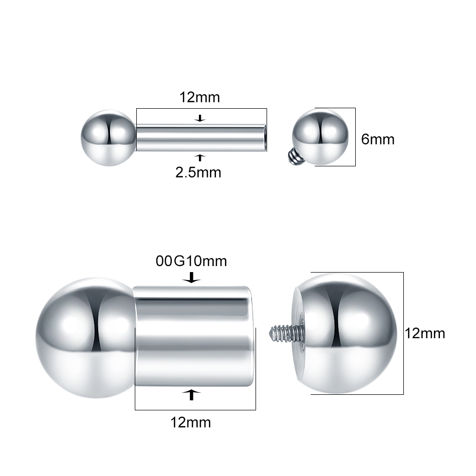 1 adet çelik büyük boy Genital - Tongue Barbell Straight incelemesi ve fiyatı
