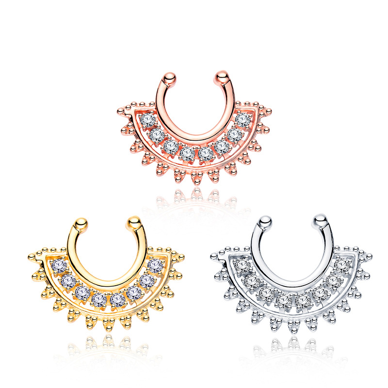 1 adet U tipi sahte Septum Cli - Body Jewelry Types incelemesi ve fiyatı
