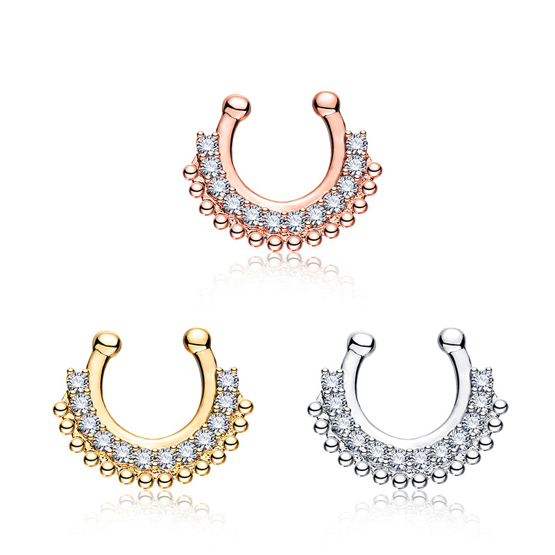 1 adet U tipi sahte Septum Cli - Body Jewelry Types incelemesi ve fiyatı
