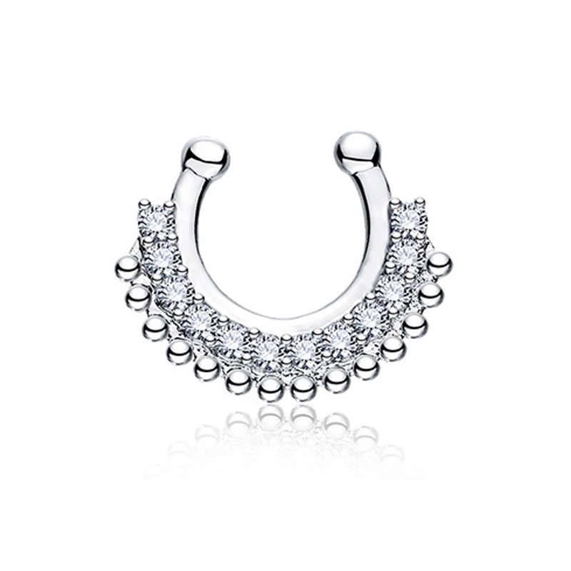 1 adet U tipi sahte Septum Cli - Body Jewelry Types incelemesi ve fiyatı