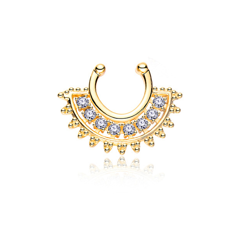 1 adet U tipi sahte Septum Cli - Body Jewelry Types incelemesi ve fiyatı