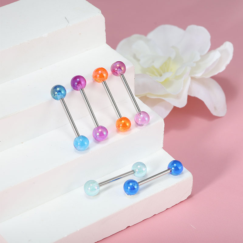50 adet/grup Paslanmaz Çelik D - Tongue Barbell Straight incelemesi ve fiyatı