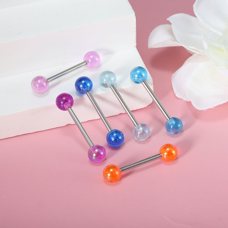 50 adet/grup Paslanmaz Çelik D - Tongue Barbell Straight incelemesi ve fiyatı