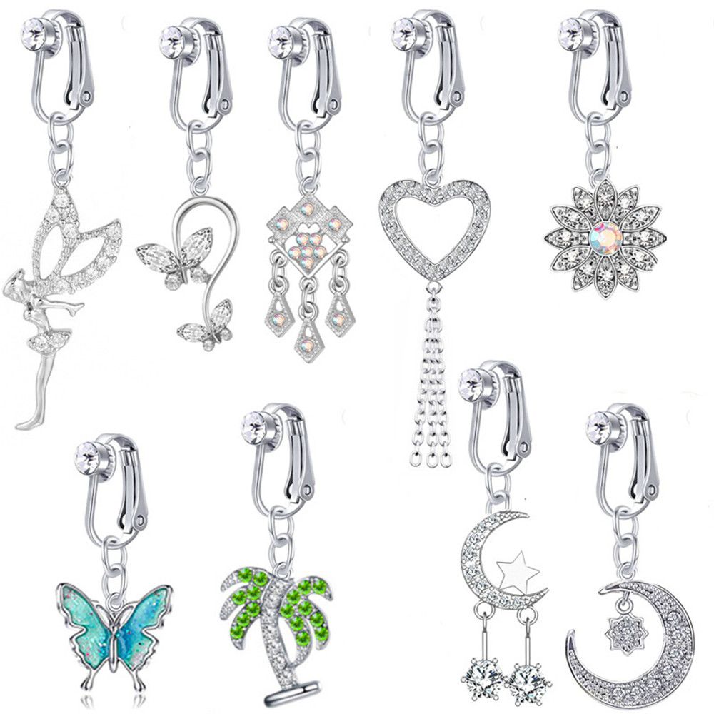 Sahte sahte göbek kelebek saht - Body Jewelry Earrings incelemesi ve fiyatı