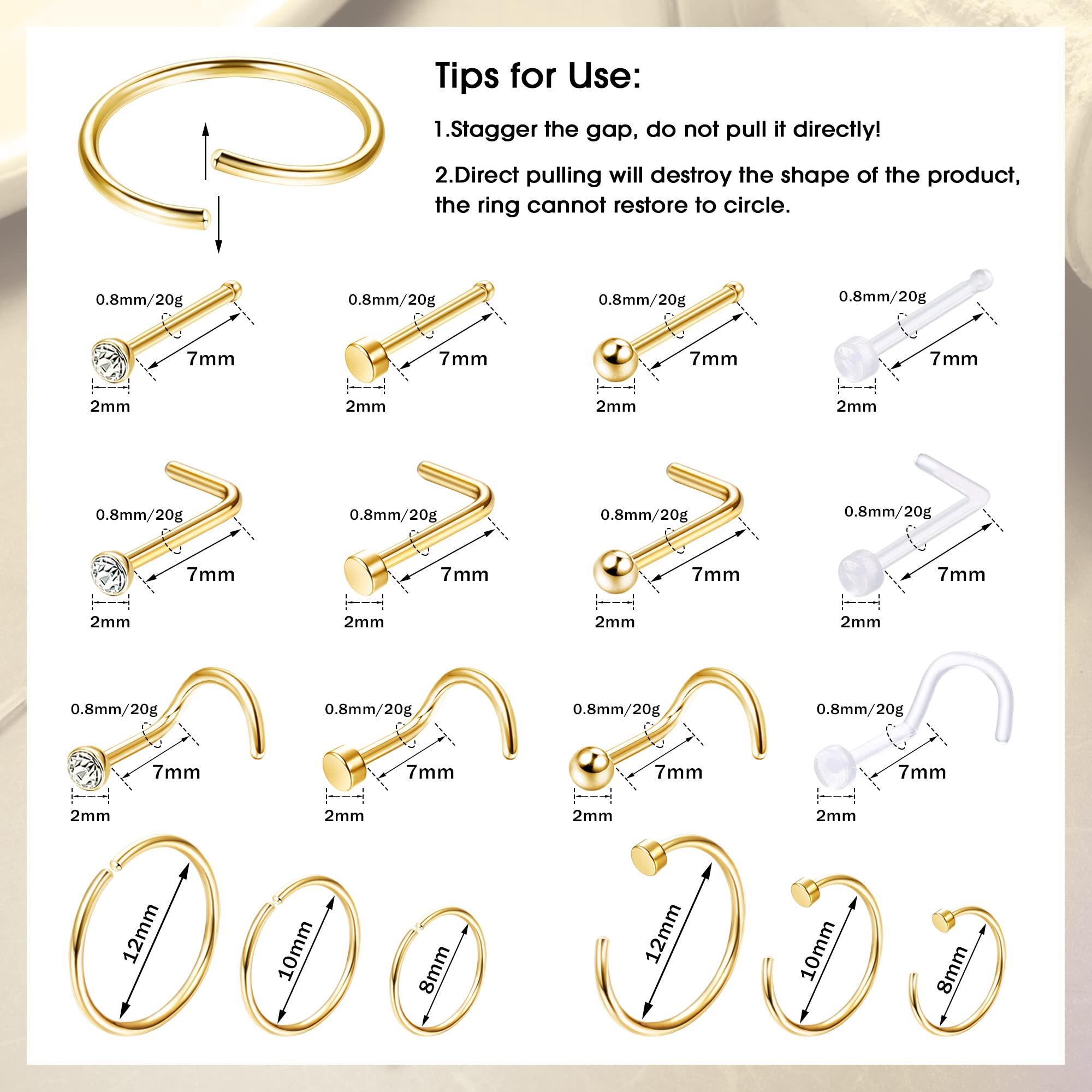 1 adet/18 adet hipoalerjenik b - Body Jewelry For Sensitive Skin incelemesi ve fiyatı
