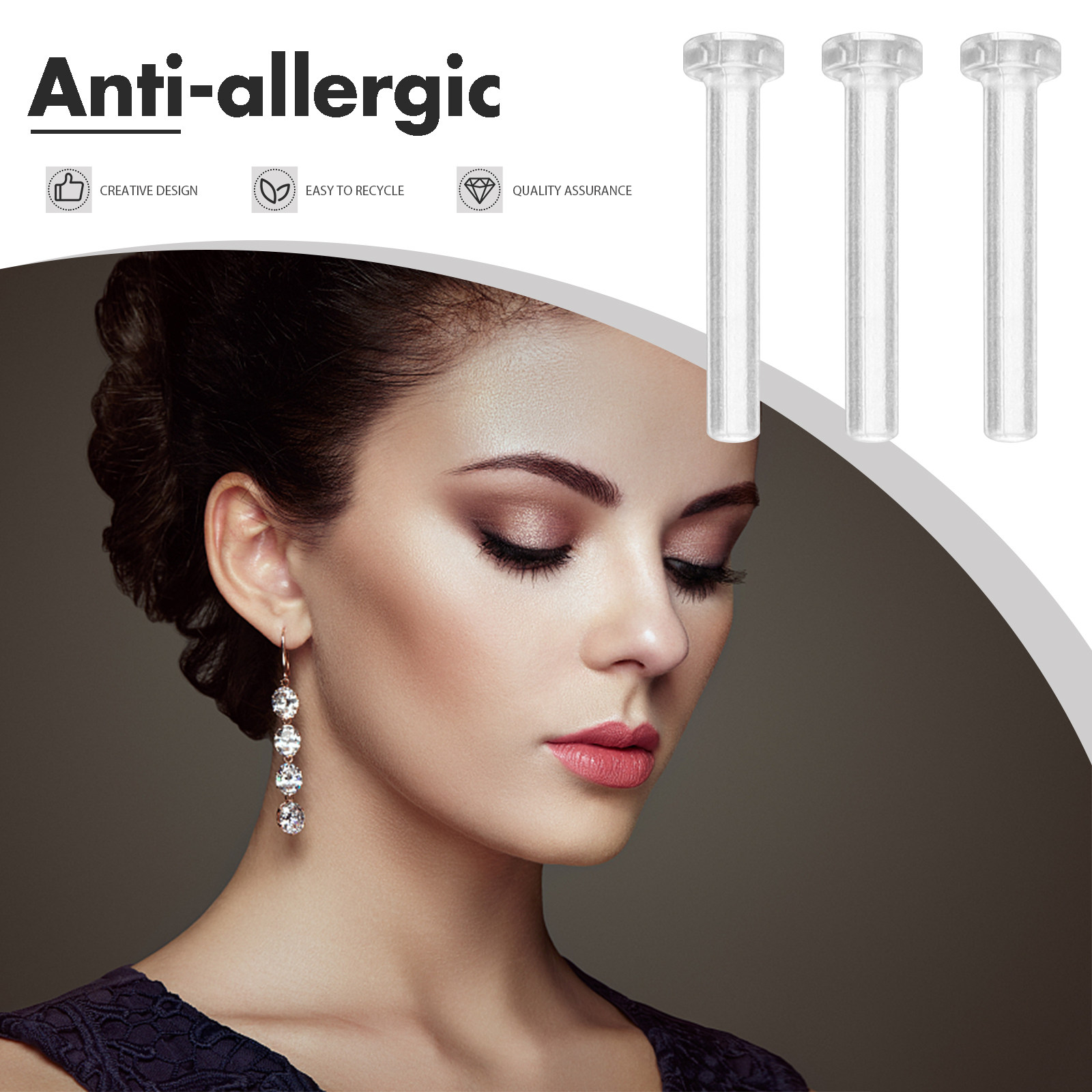 50 Adet Şeffaf Küpe Arkası Ant - Body Jewelry For Sensitive Skin incelemesi ve fiyatı