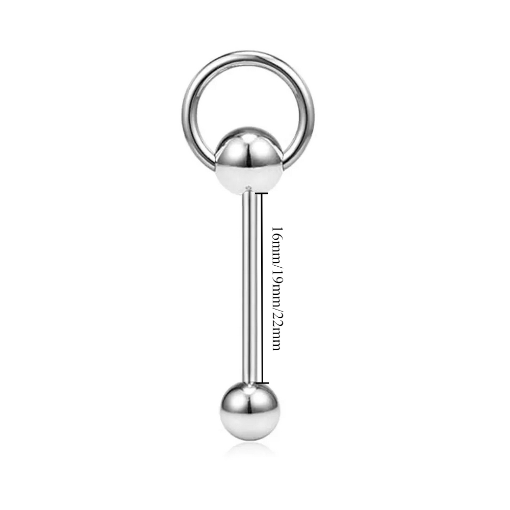 Toplu 14g 1.6mm Cerrahi Çelik  - Tongue Barbell Straight incelemesi ve fiyatı