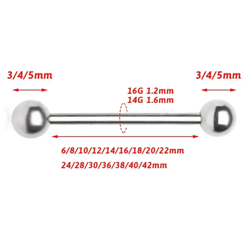1/10 adet F136 İmplant Sınıf T - Tongue Barbell Straight incelemesi ve fiyatı
