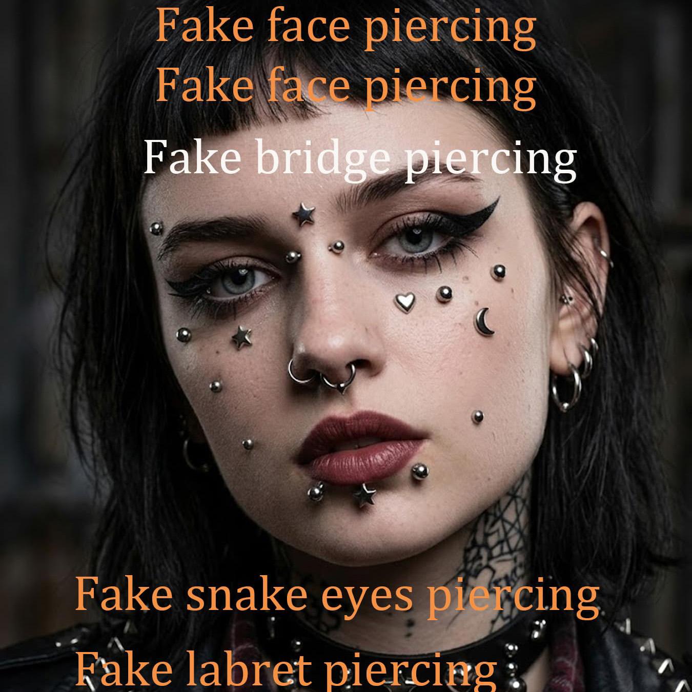 Sahte Piercing Topları Burun Ç - Body Jewelry Labret incelemesi ve fiyatı