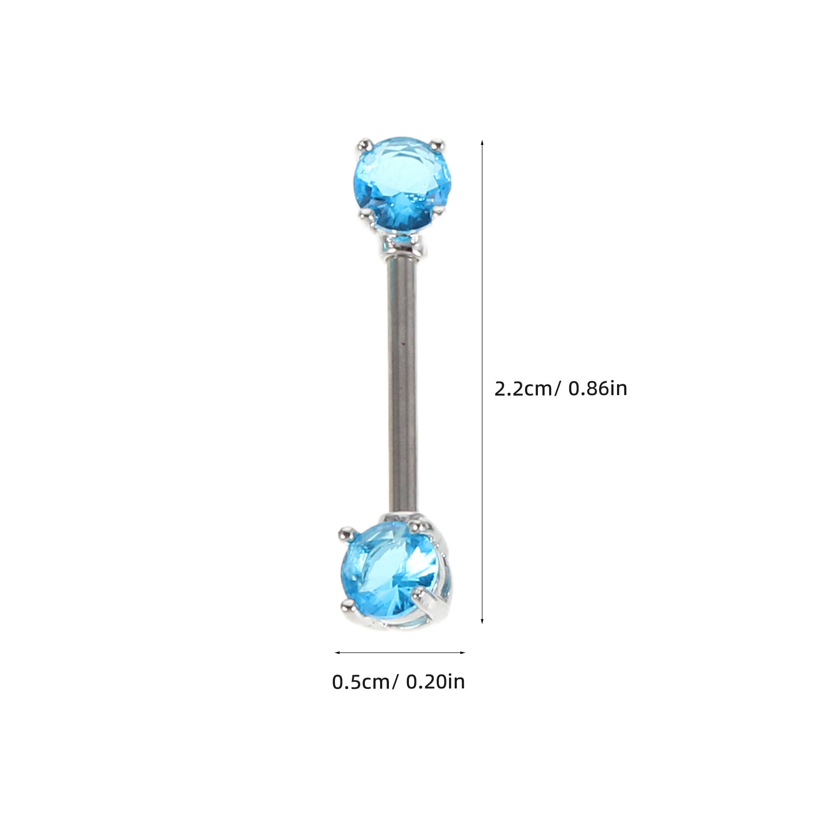 12 Adet Kristal Dil Halkaları, - Body Jewelry For Sensitive Skin incelemesi ve fiyatı