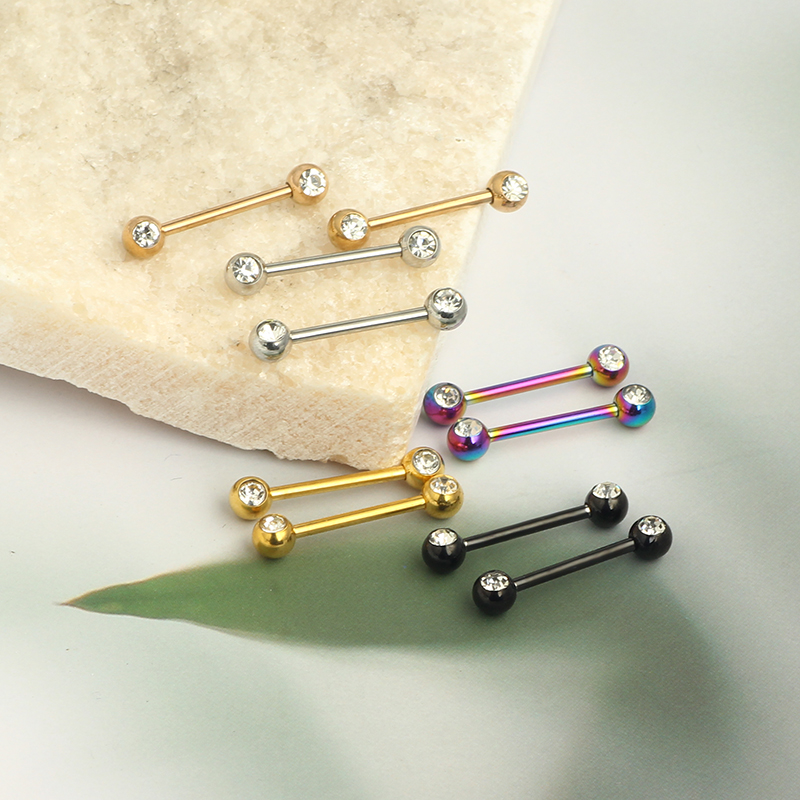 Toptan düz halter kristal dil  - Tongue Barbell Straight incelemesi ve fiyatı