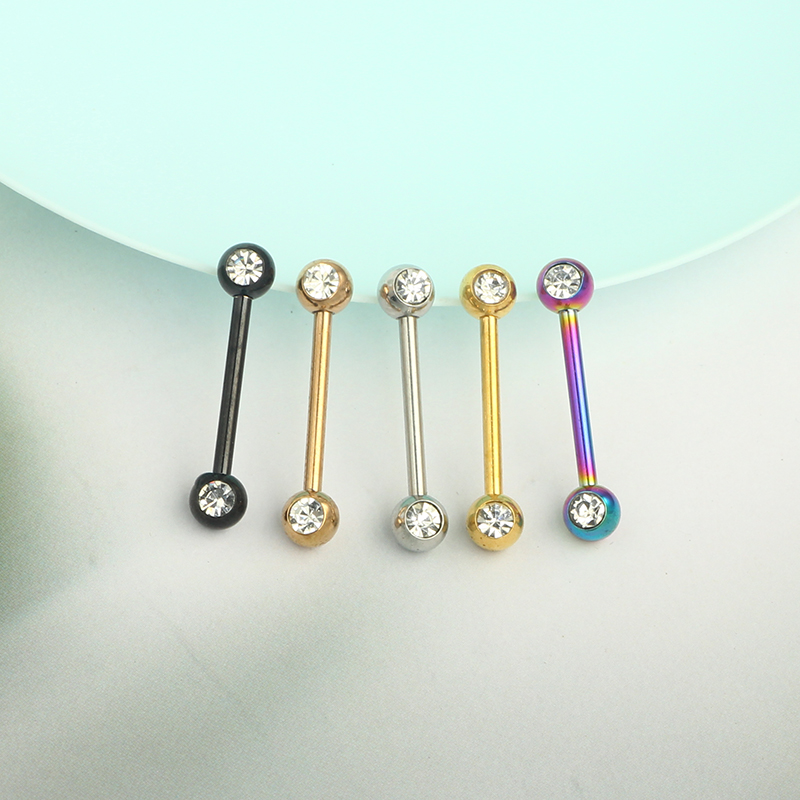 Toptan düz halter kristal dil  - Tongue Barbell Straight incelemesi ve fiyatı