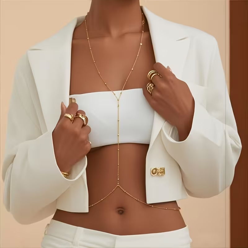 Moda Basit Boncuk Zinciri Bohe - Body Jewelry incelemesi ve fiyatı