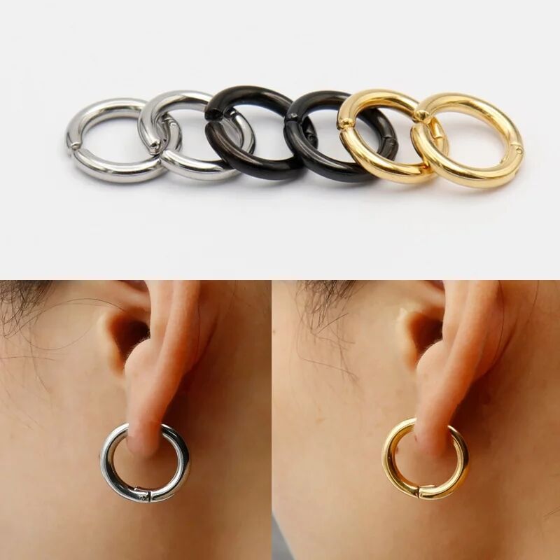2/6 adet sahte geniş halkalı k - Body Jewelry Earrings incelemesi ve fiyatı