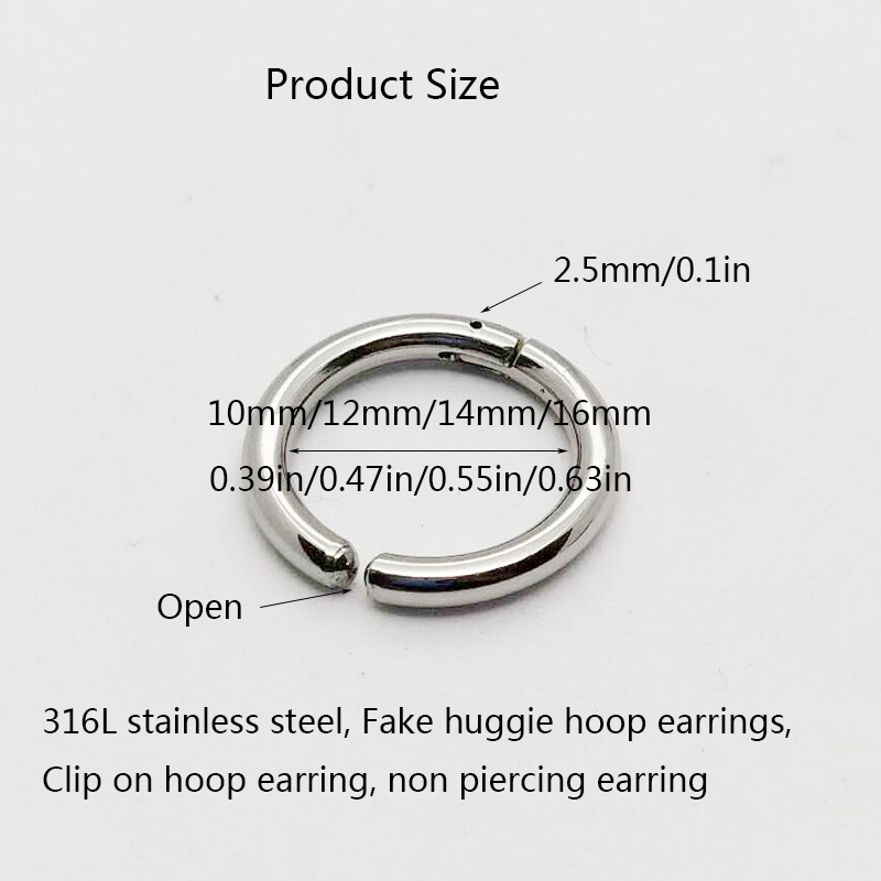 2/6 adet sahte geniş halkalı k - Body Jewelry Earrings incelemesi ve fiyatı