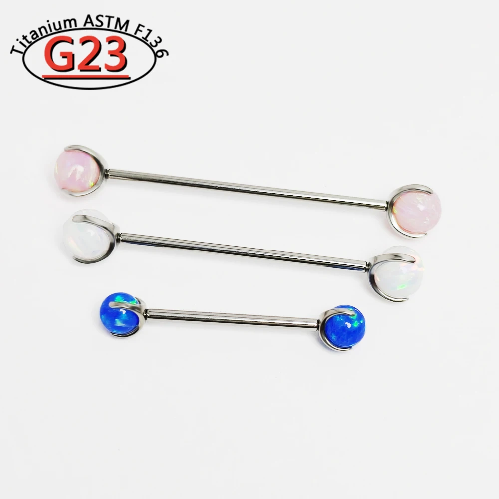 G23 Titanyum opal Halter Topla - Tongue Barbell Straight incelemesi ve fiyatı