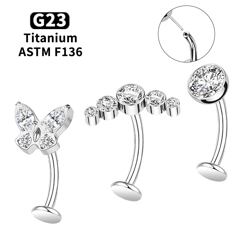 14G G23 Titanyum Kavisli Göbek - Body Jewelry Types incelemesi ve fiyatı