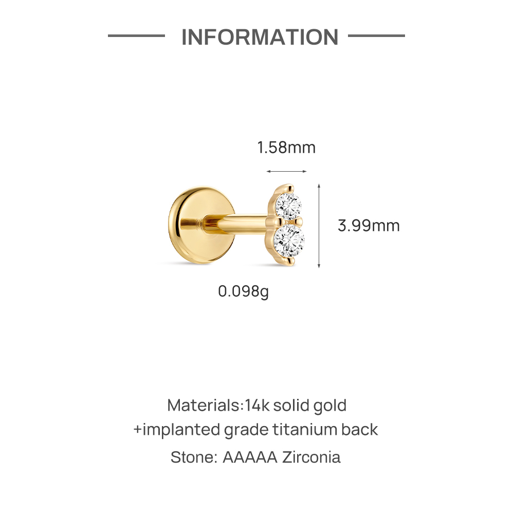 CANNER 1 adet 14 ayar som altı - Body Jewelry Flat Back incelemesi ve fiyatı