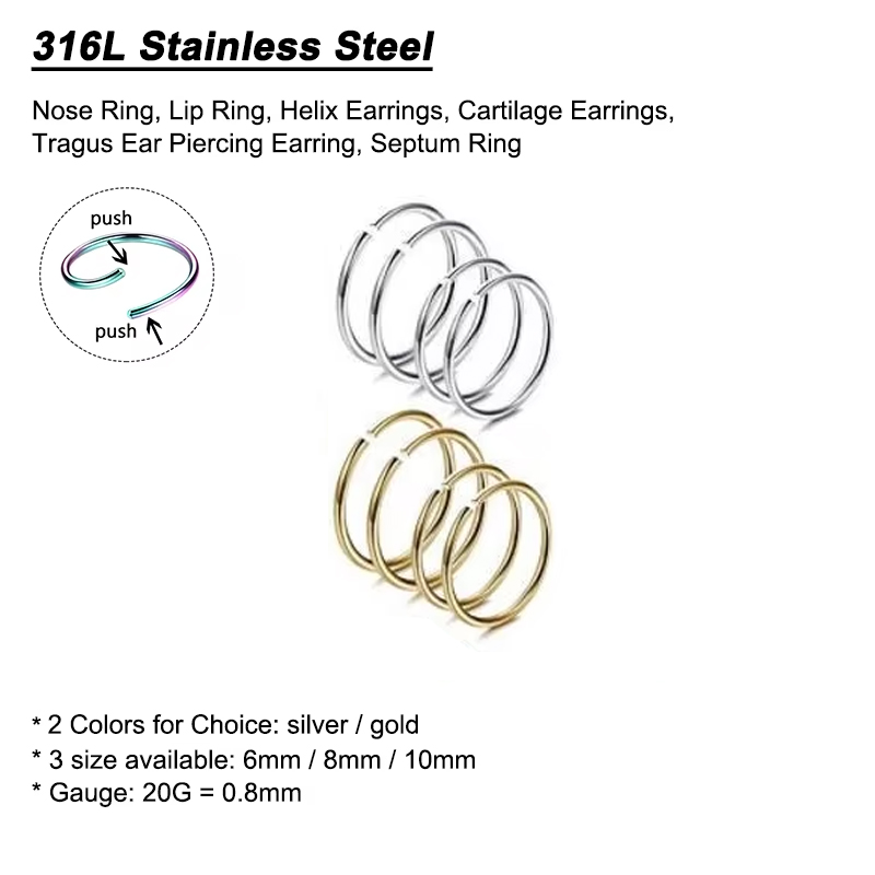 6 adet/grup hipoalerjenik buru - Body Jewelry Earrings incelemesi ve fiyatı
