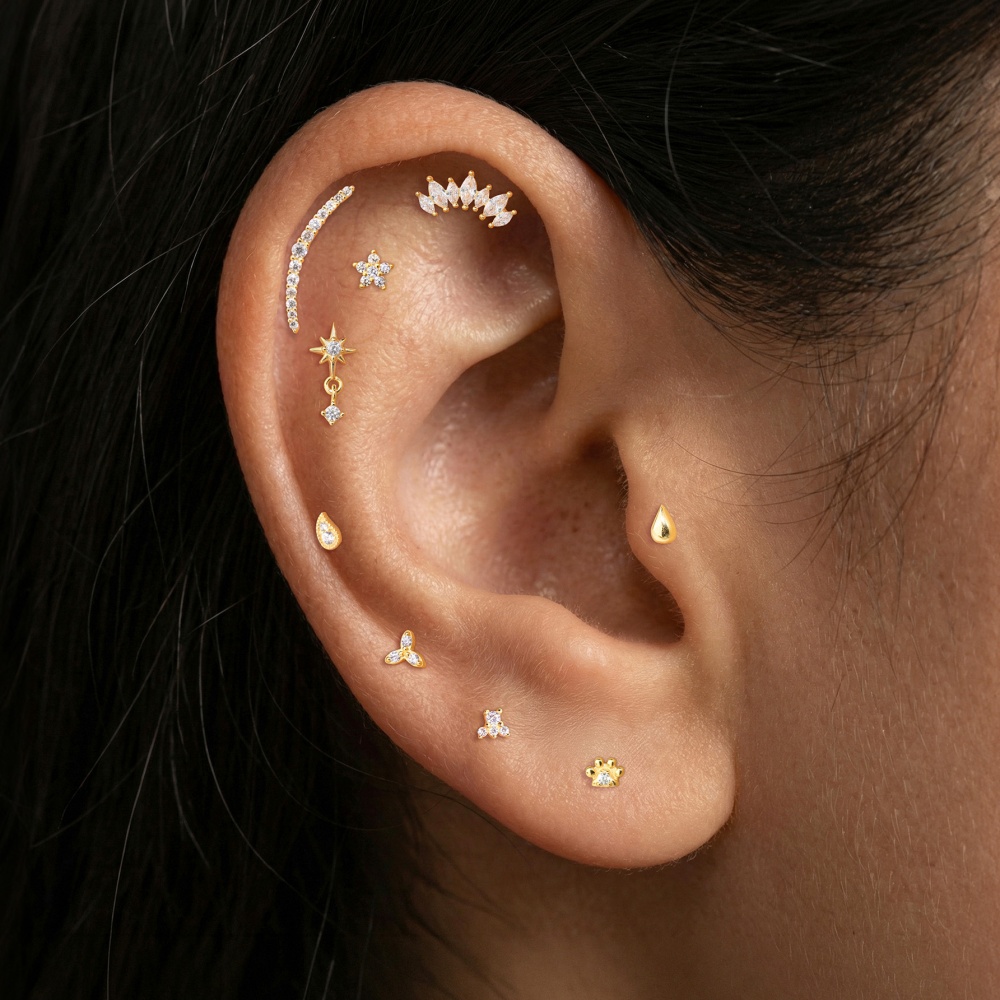ROXI 1 Adet 925 Ayar Gümüş Düz - Body Jewelry Flat Back incelemesi ve fiyatı