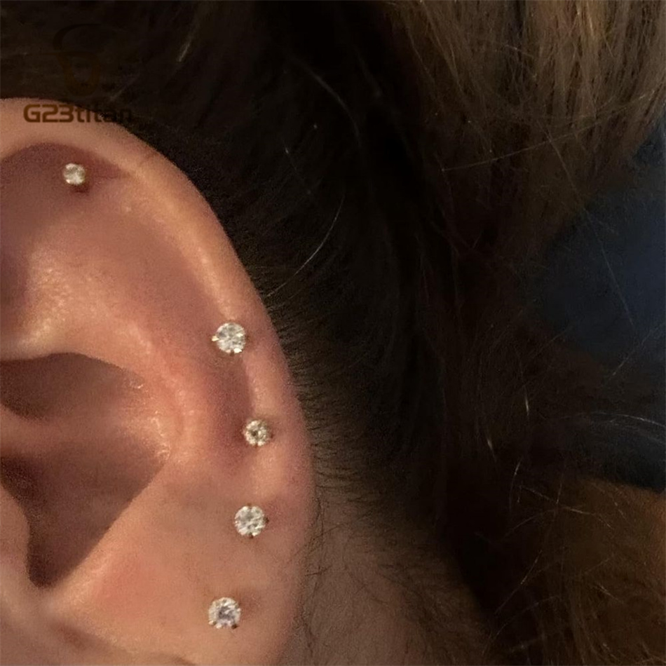 2 adet G23 Titanyum Takma Küpe - Body Jewelry Labret incelemesi ve fiyatı