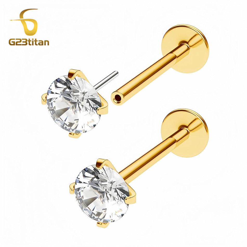 2 adet G23 Titanyum Takma Küpe - Body Jewelry Labret incelemesi ve fiyatı