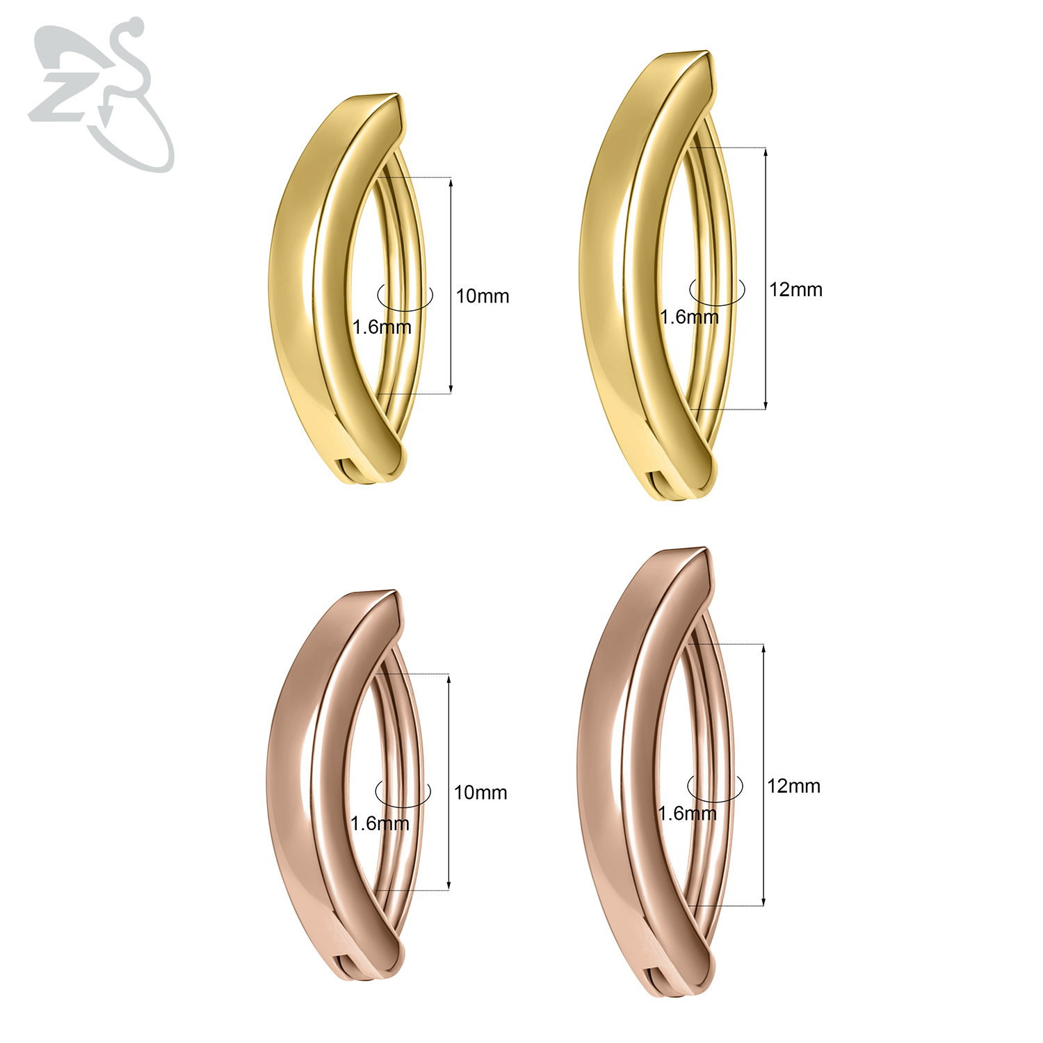 ZS 1 adet altın rengi 14K 925  - Zs Body Jewelry incelemesi ve fiyatı