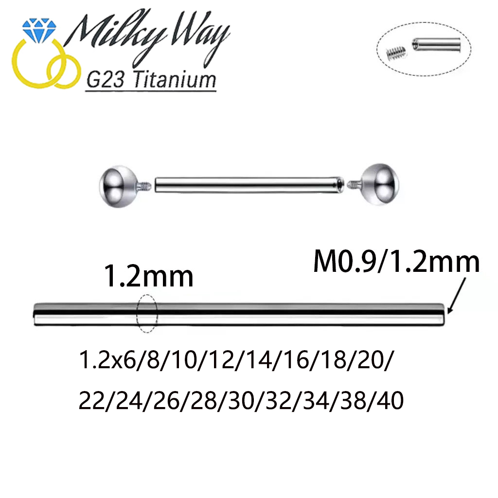 10/50/100 adet dişli titanyum  - Tongue Barbell Straight incelemesi ve fiyatı