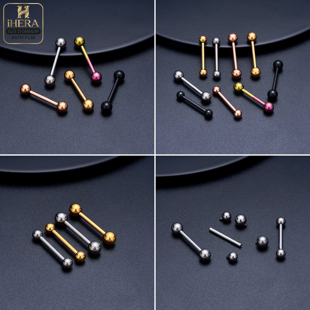14G 16G G23 Titanyum Düz Barbe - Tongue Barbell Straight incelemesi ve fiyatı