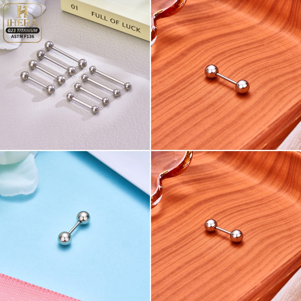 14G 16G G23 Titanyum Düz Barbe - Tongue Barbell Straight incelemesi ve fiyatı