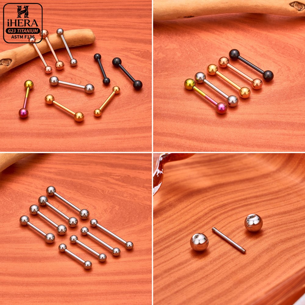 14G 16G G23 Titanyum Düz Barbe - Tongue Barbell Straight incelemesi ve fiyatı